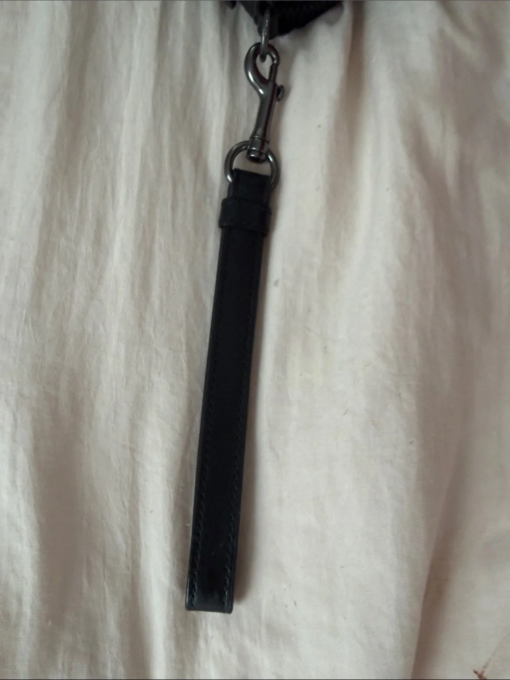 Coach Black Embossed Signature Wristlet men’s or women’s.